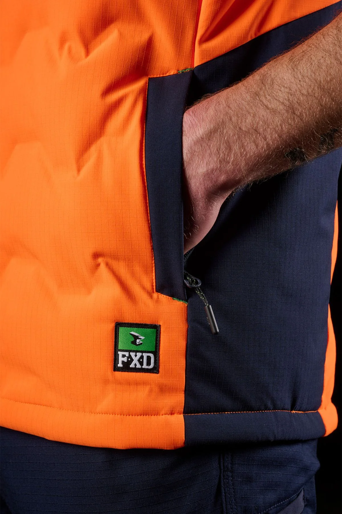 FXD WO-6 Hi Vis Insulated Puffer Vest - Image 7