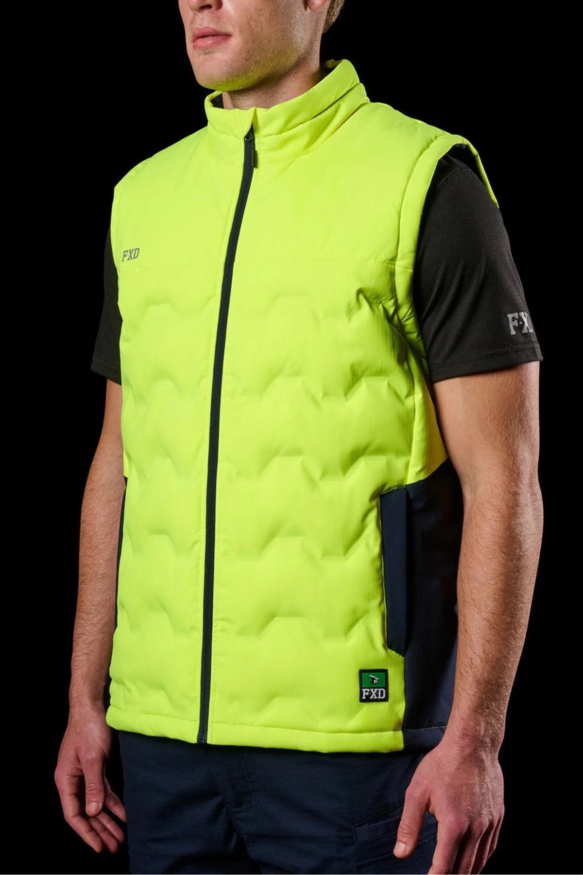 FXD WO-6 Hi Vis Insulated Puffer Vest - Image 3