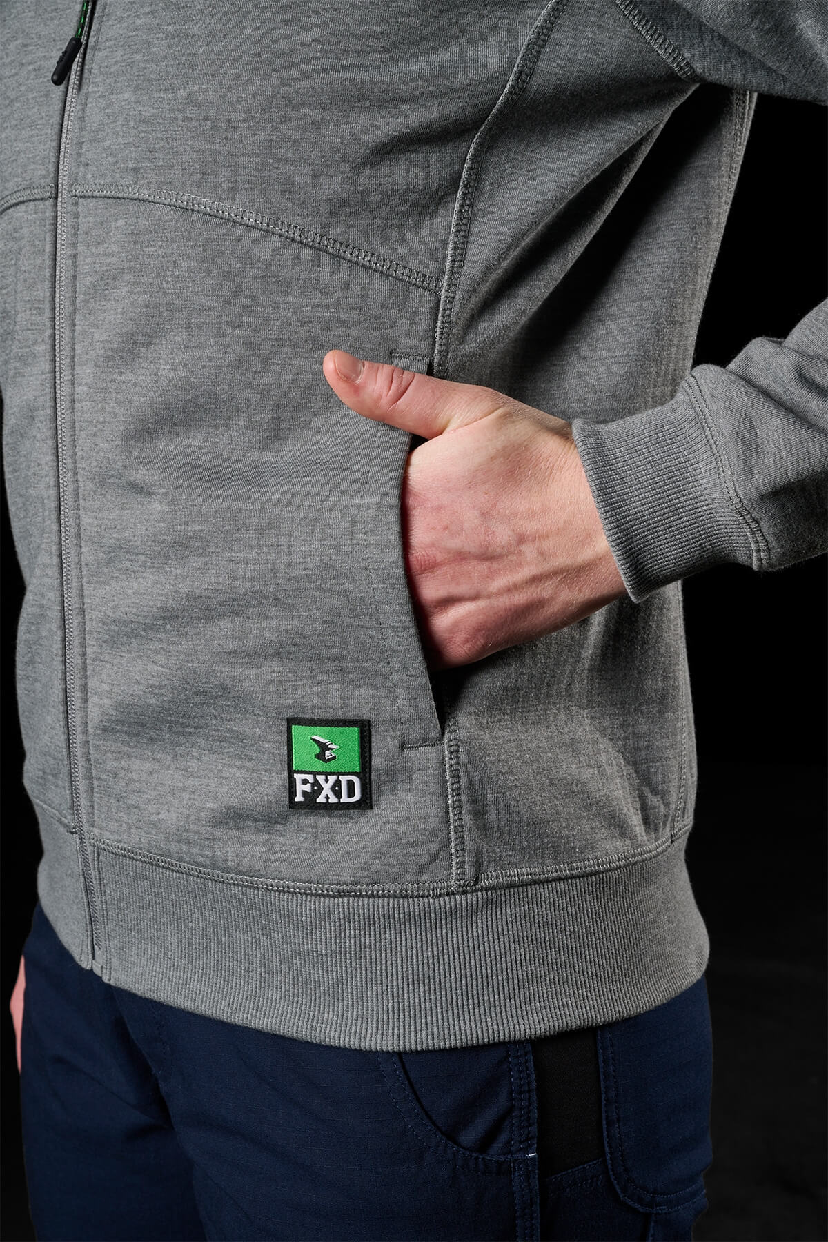 FXD WF-3W Womens Bonded 3-Layer Membrane Fleece Zip Hoodie - Image 5