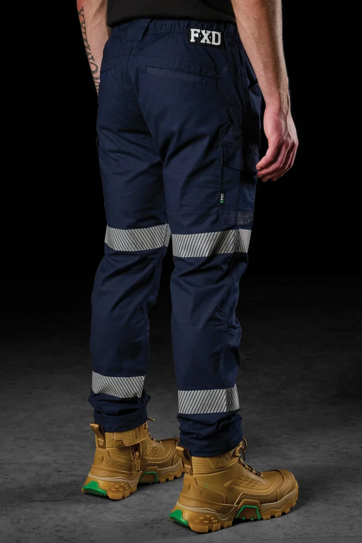 FXD WP-12T Reflective Elastic Waist Stretch Ripstop Work Pant - Image 4