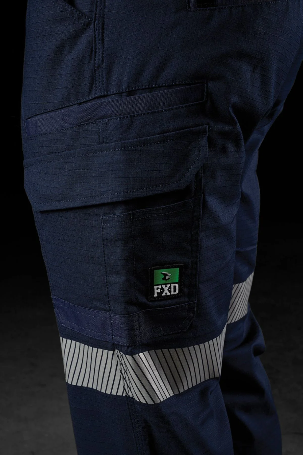 FXD WP-12T Reflective Elastic Waist Stretch Ripstop Work Pant - Image 7