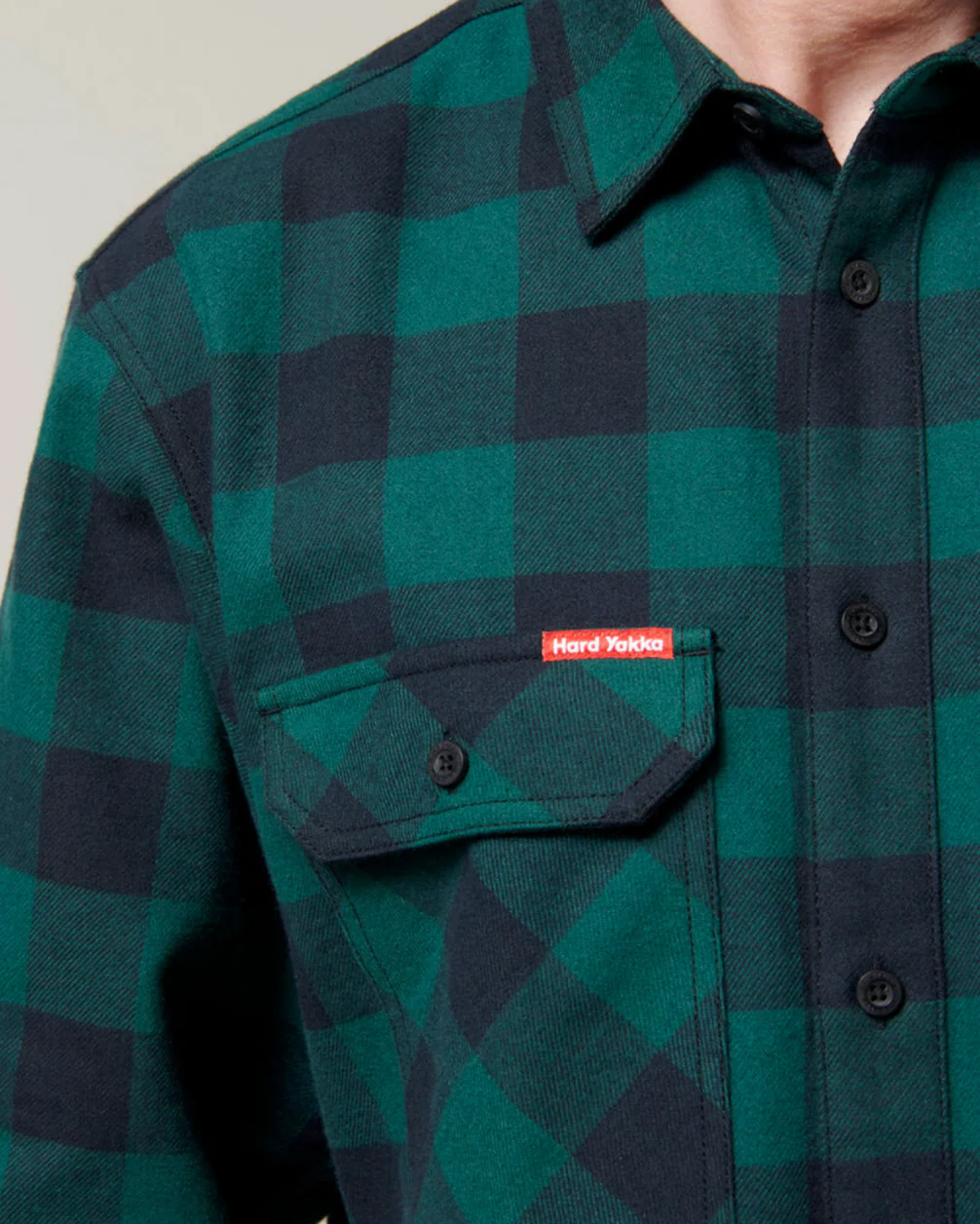 Hard Yakka Check Flannelette Shirt - Image 4