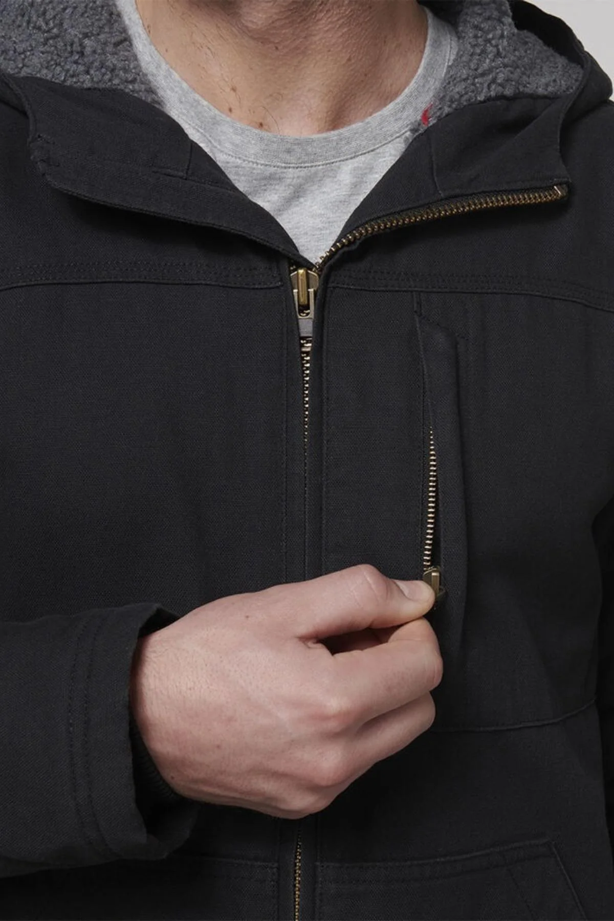 Hard Yakka Heritage Canvas Hooded Jacket - Image 3