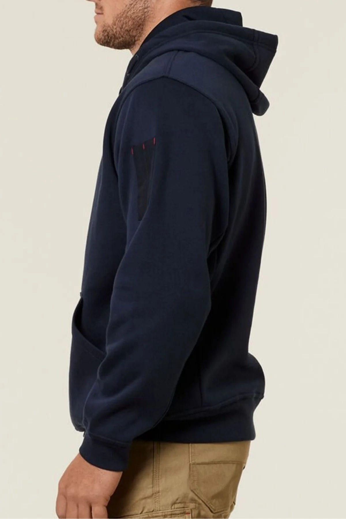 Hard Yakka Plain Fleece Hoodie - Image 2