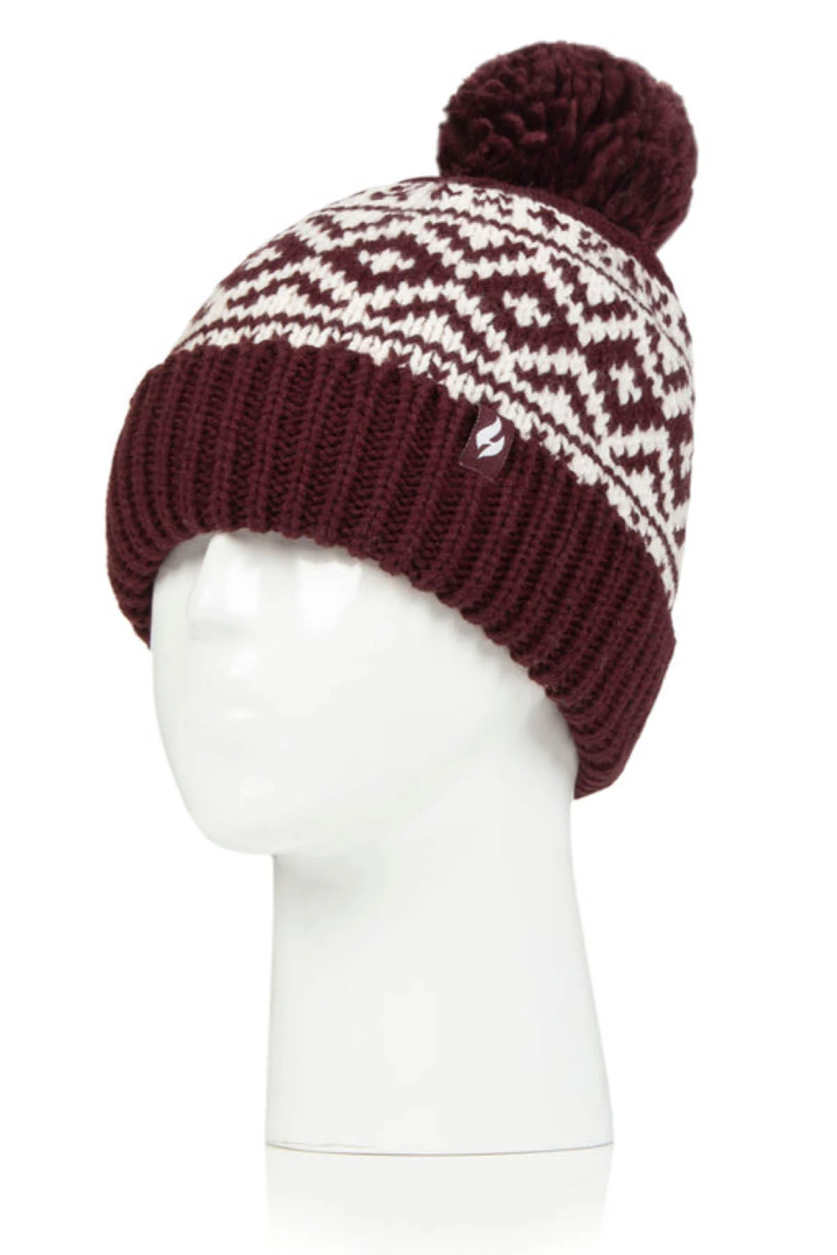 Heat Holders Aspen Pom Pom Turn Over Ladies Thermal Beanie