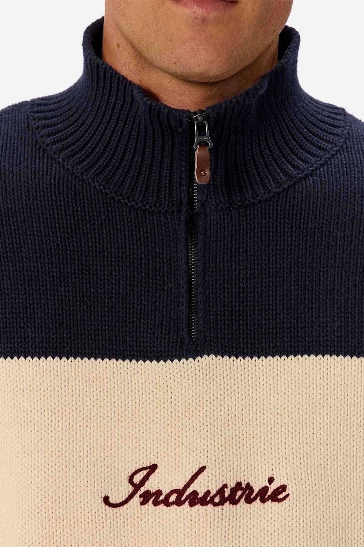 Industrie The Osbourne Zip Neck Knit - Image 3