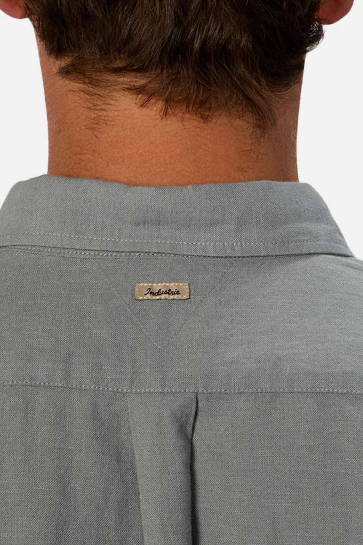Industrie The Tennyson Linen Blend Short Sleeve Shirt - Image 3