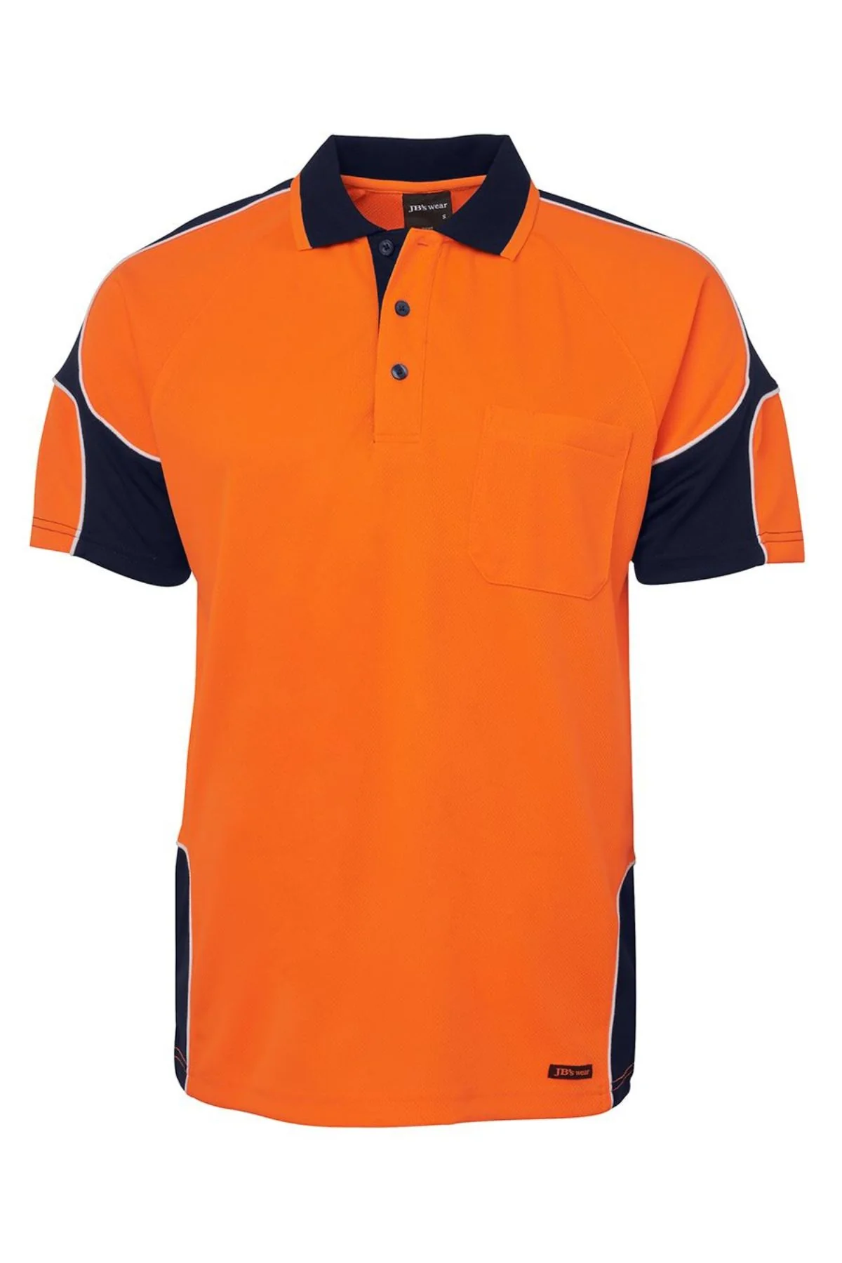 JBs Hi Vis Arm Panel Polo