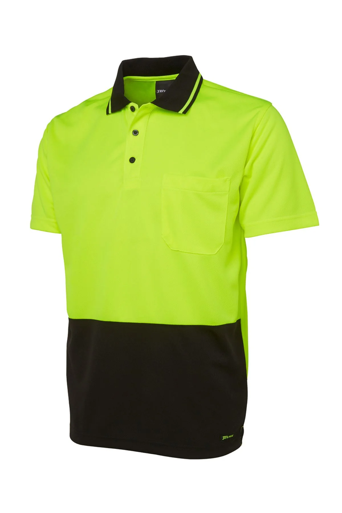 JBs Hi Vis Non Cuff Traditional Polo - Image 3