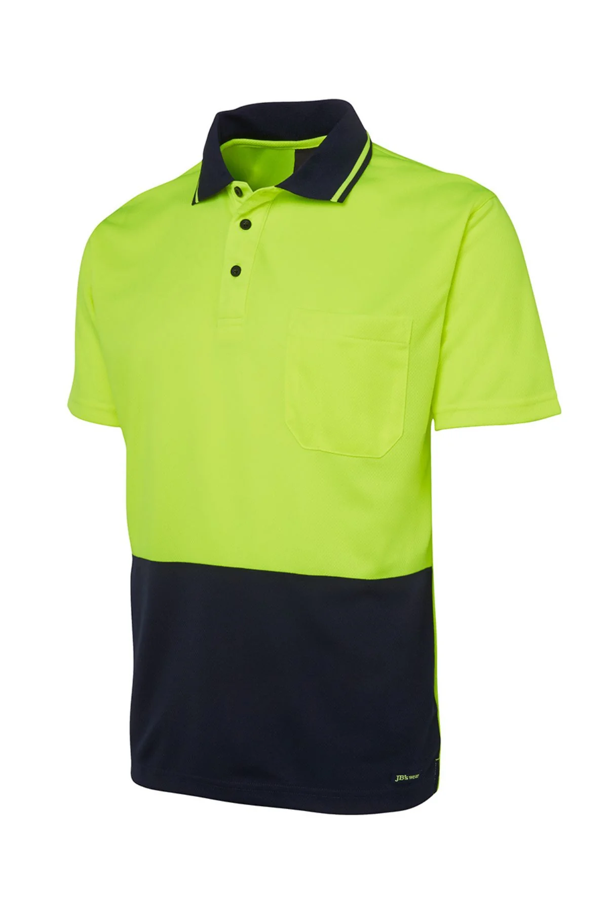 JBs Hi Vis Non Cuff Traditional Polo - Image 3