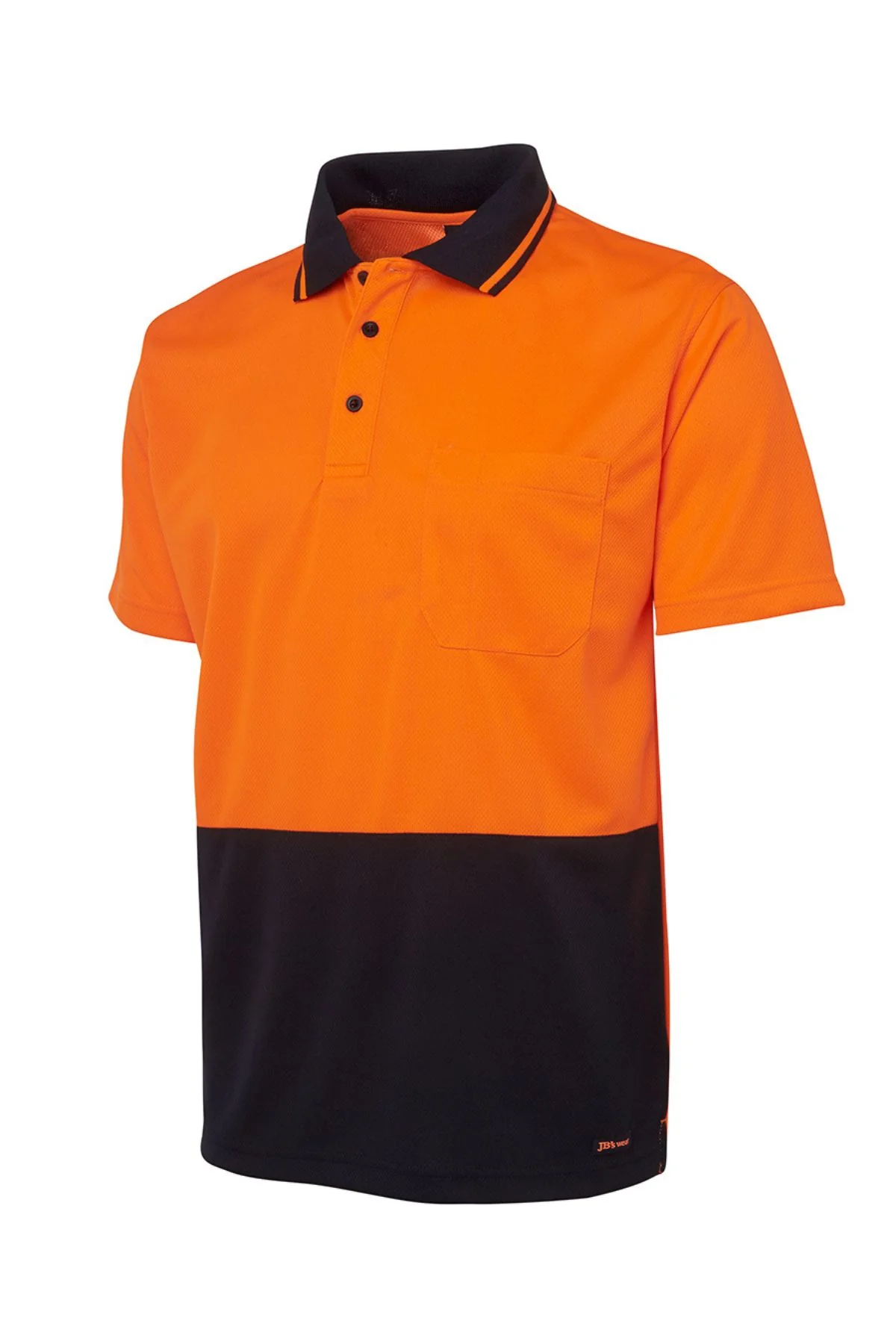 JBs Hi Vis Non Cuff Traditional Polo - Image 3