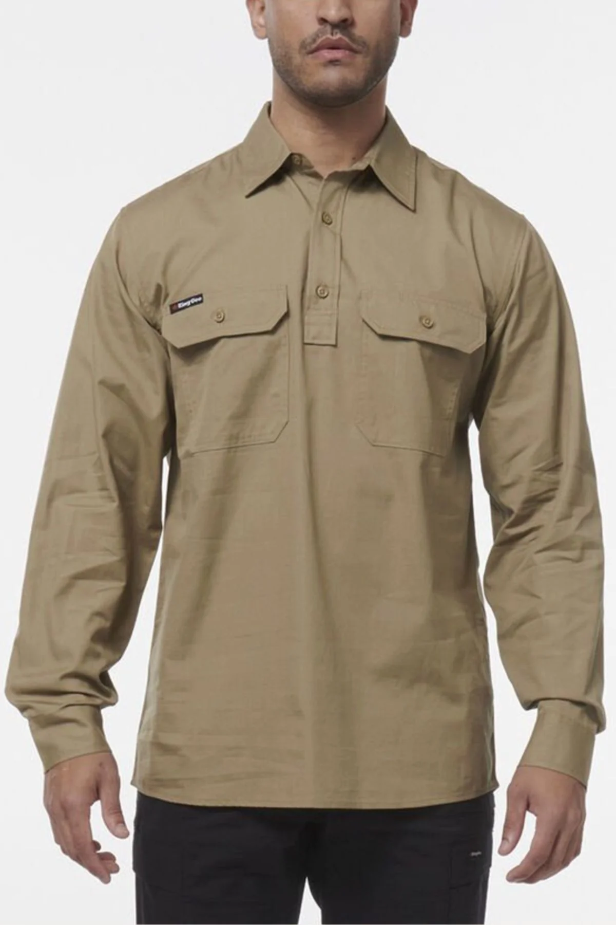 King Gee Workcool Vented Closed Front Shirt