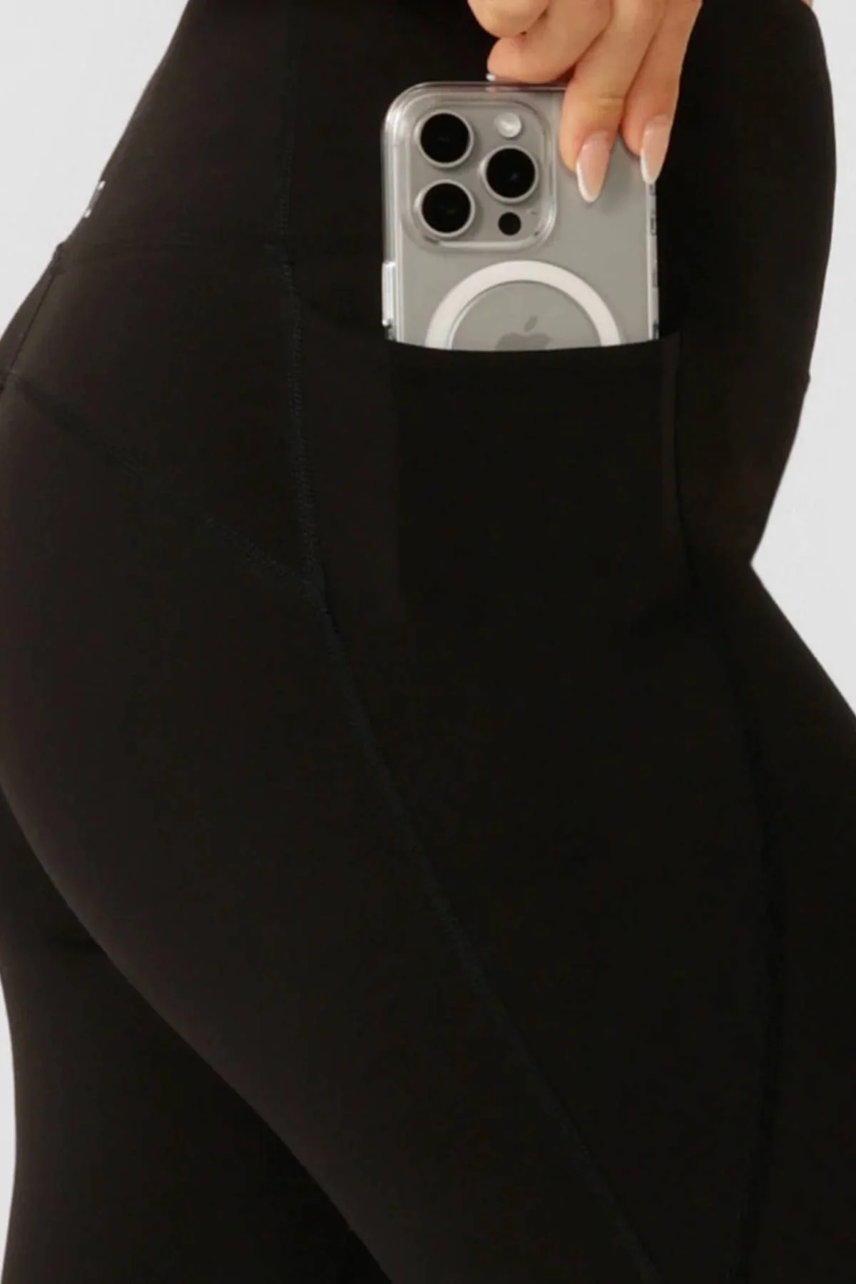 Lorna Jane Amy No Ride Phone Pocket Ankle Biter Leggings - Image 3