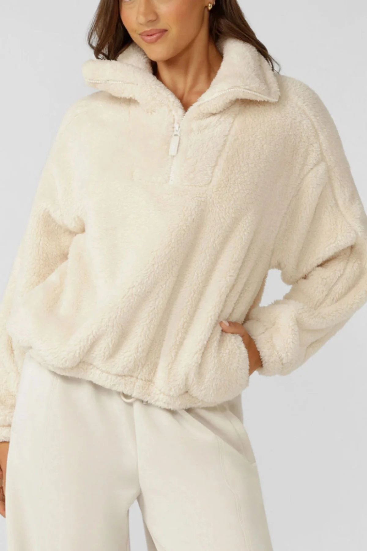 Lorna Jane Everyday Teddy Quarter Zip Sweat - Image 4