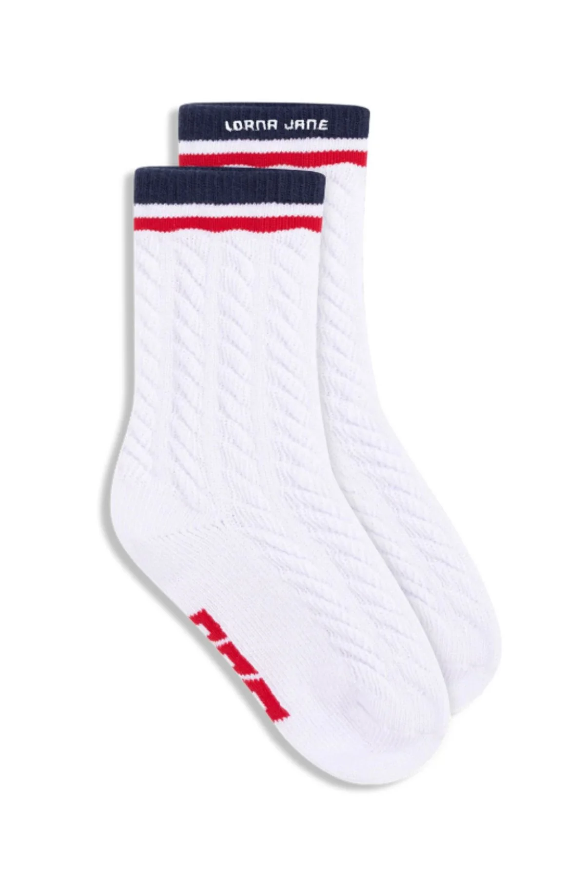 Lorna Jane LJ Cable Knit Scrunch Socks