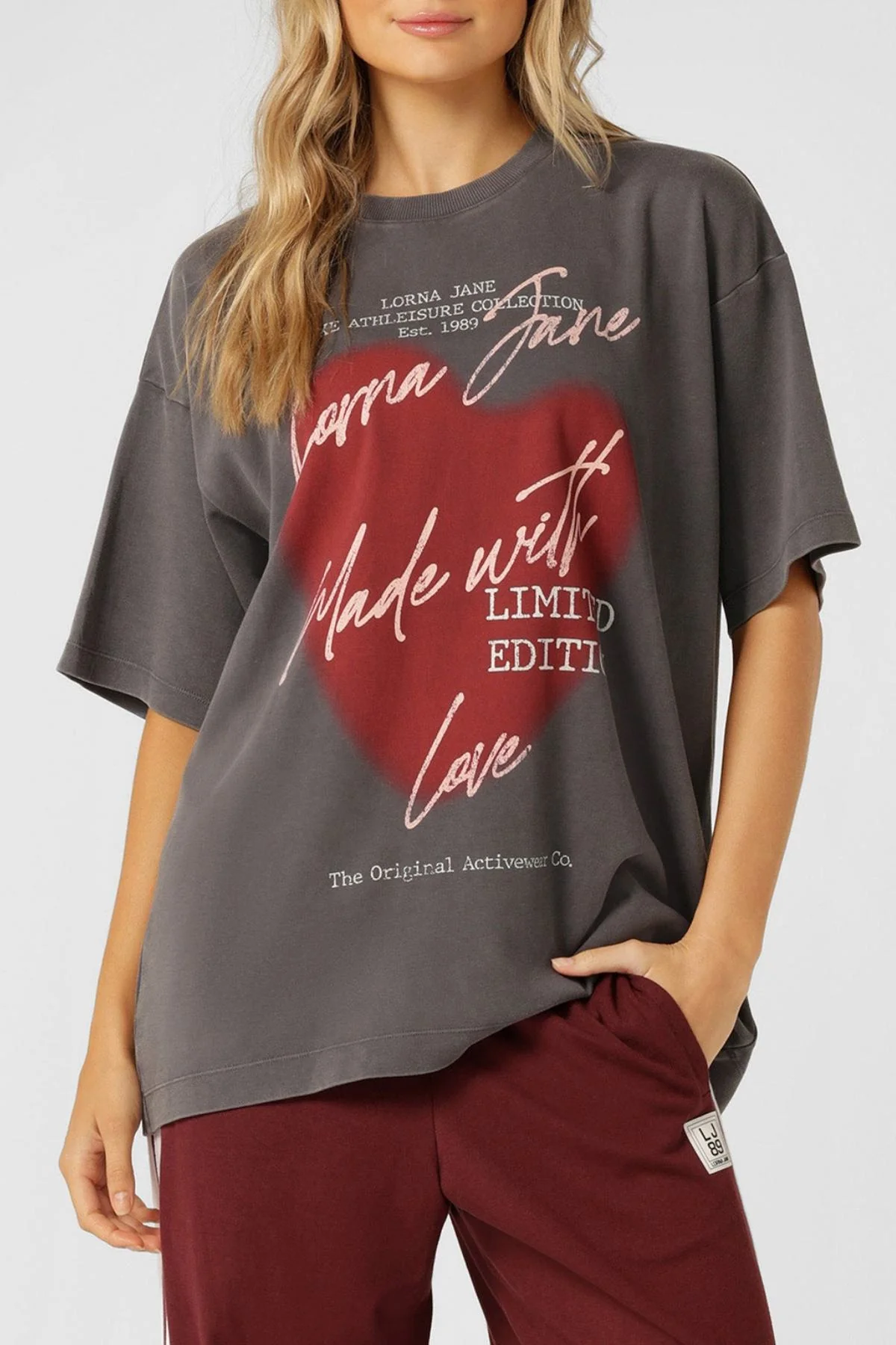 Lorna Jane LJ With Love Boyfriend T-Shirt