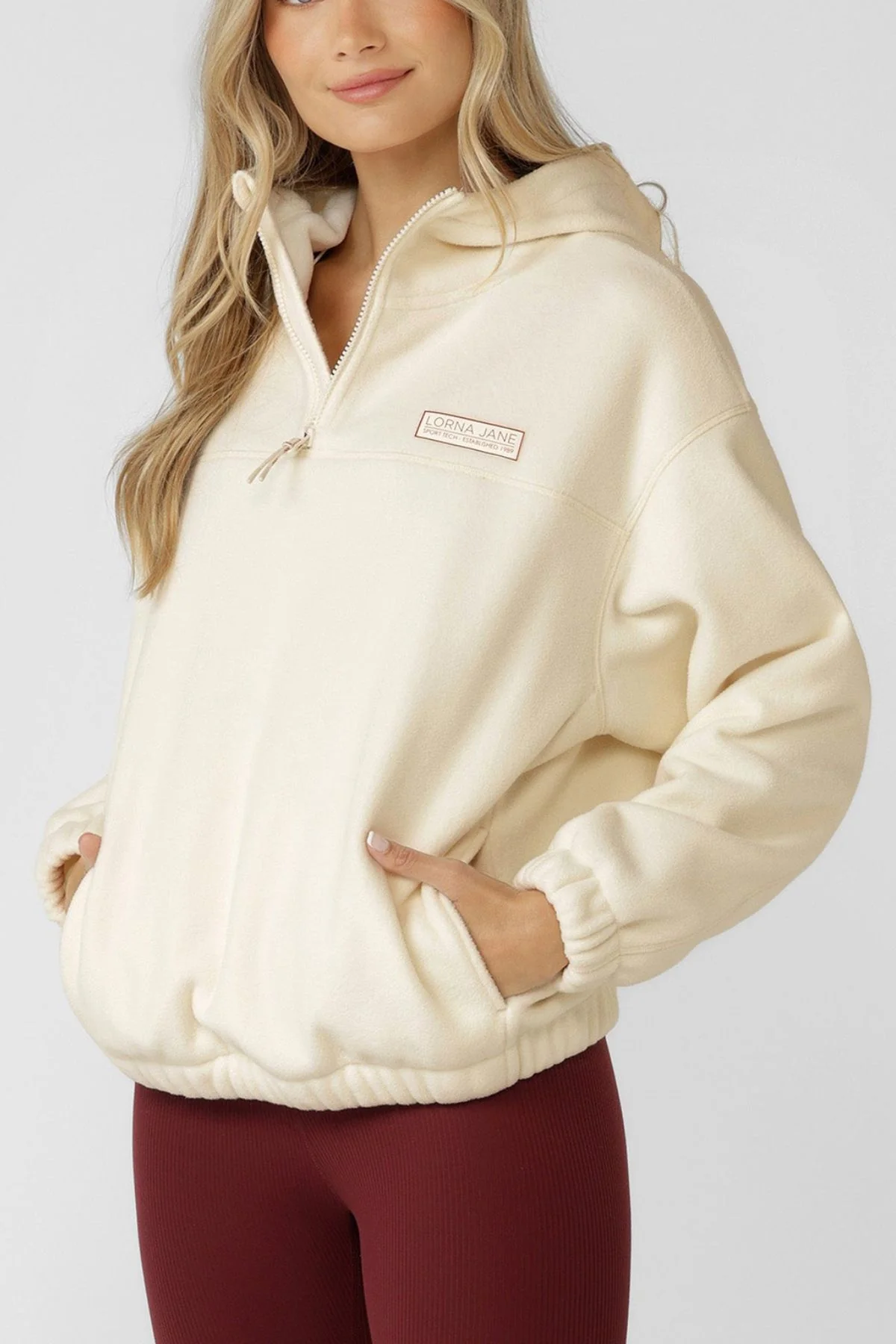 Lorna Jane Nova Polar Fleece Quarter Zip Hoodie - Image 3
