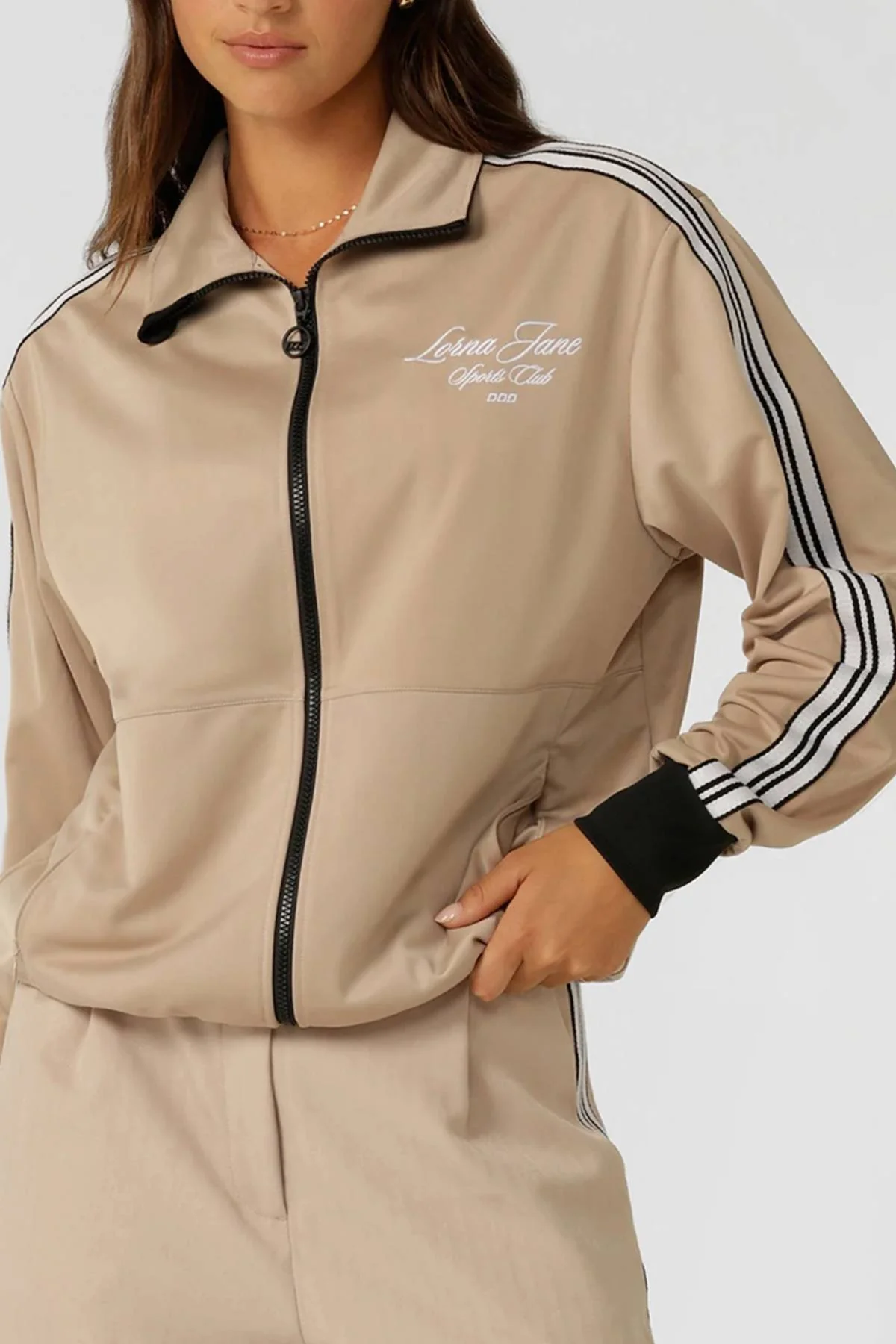 Lorna Jane Retro Track Zip Through Jacket - Image 2