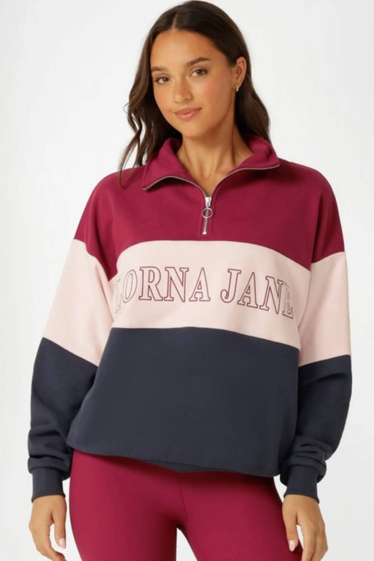 Lorna Jane Sidelines Panelled Quarter Zip Sweat - Image 2