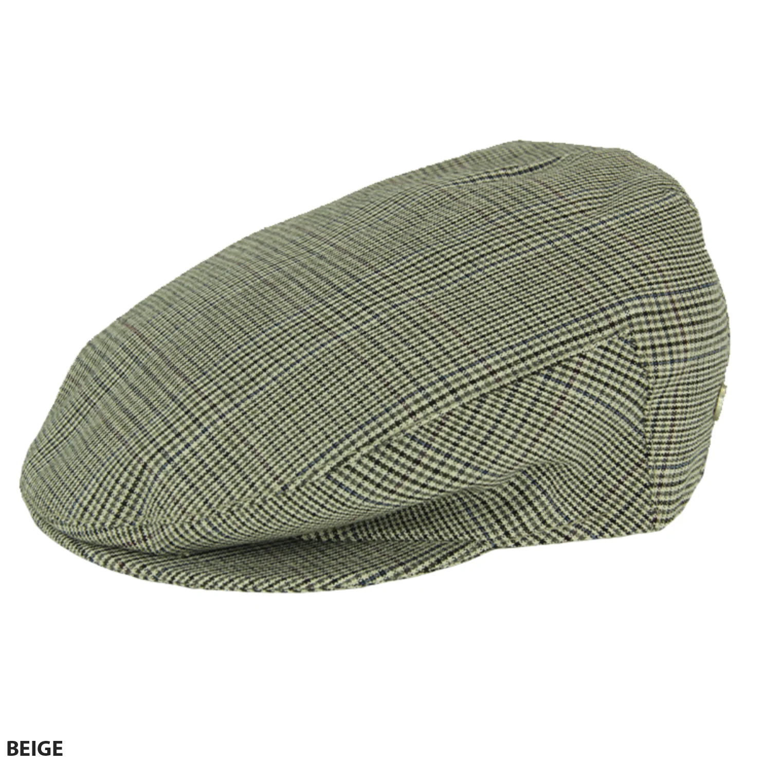 M By Flechet Italian Cotton Fine Check Cap - Image 2