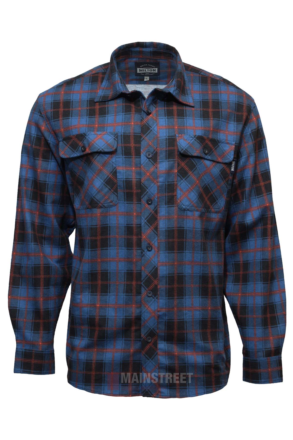 Milton Open Front Flannelette Shirt