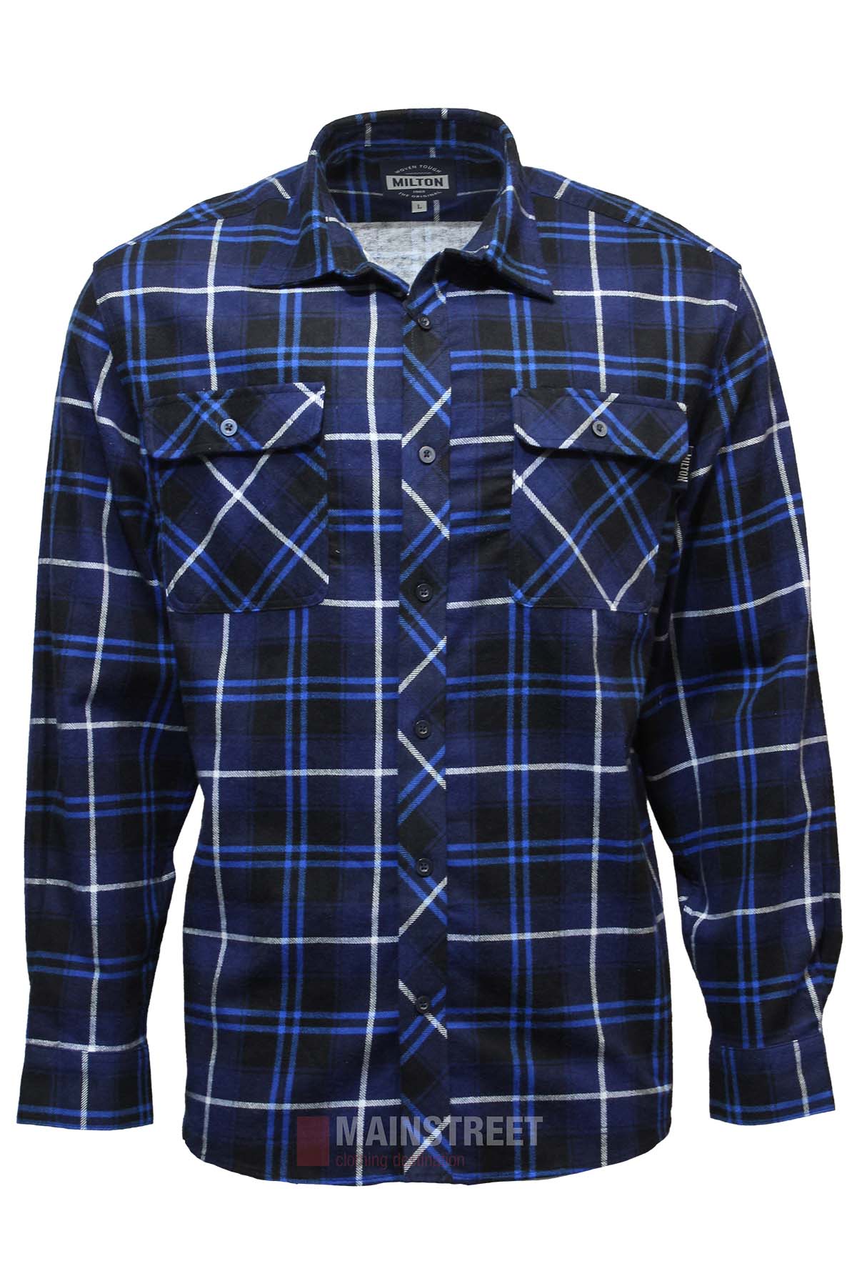 Milton Open Front Flannelette Shirt