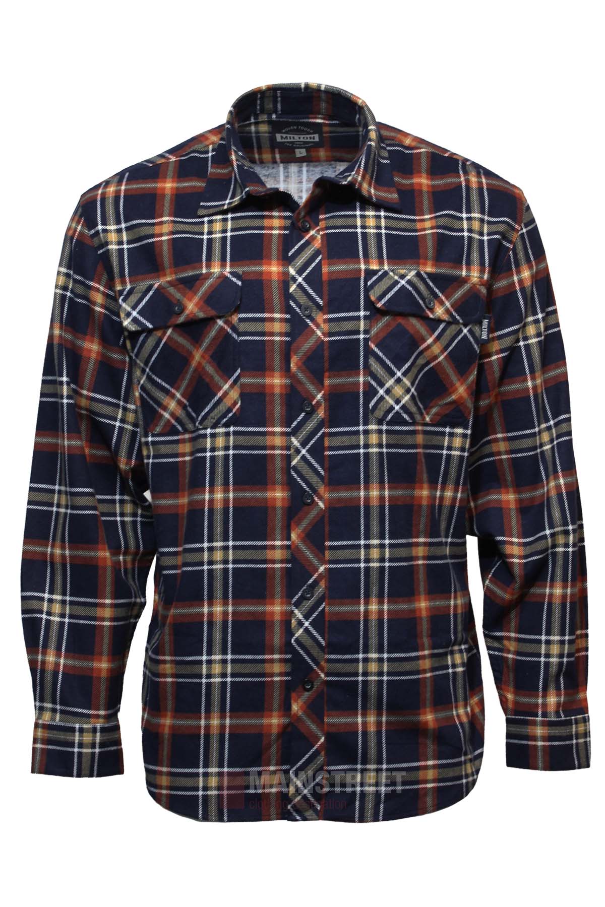 Milton Open Front Flannelette Shirt