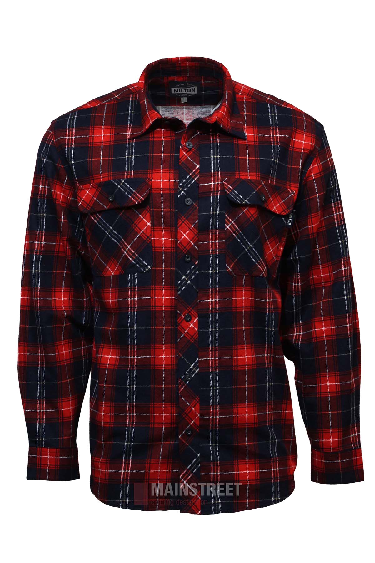Milton Open Front Flannelette Shirt