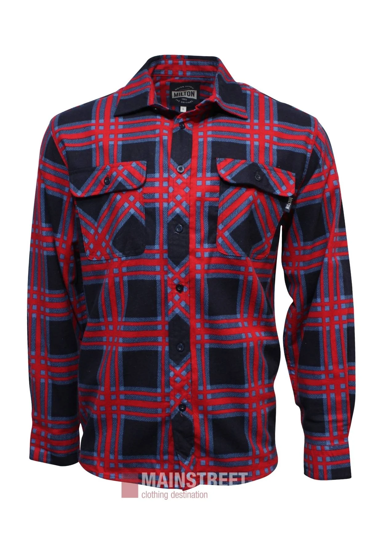 Milton Open Front Flannelette Shirt
