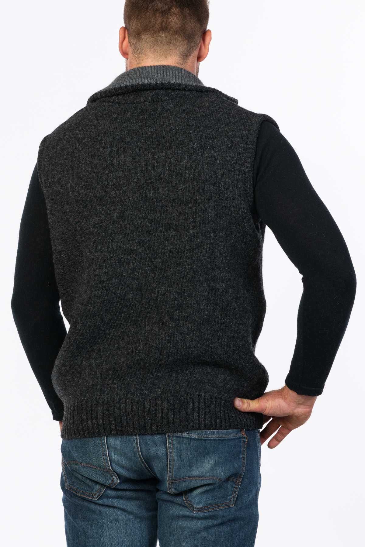 MKM Tasman Vest Dual Layer Possum & Merino - Image 3