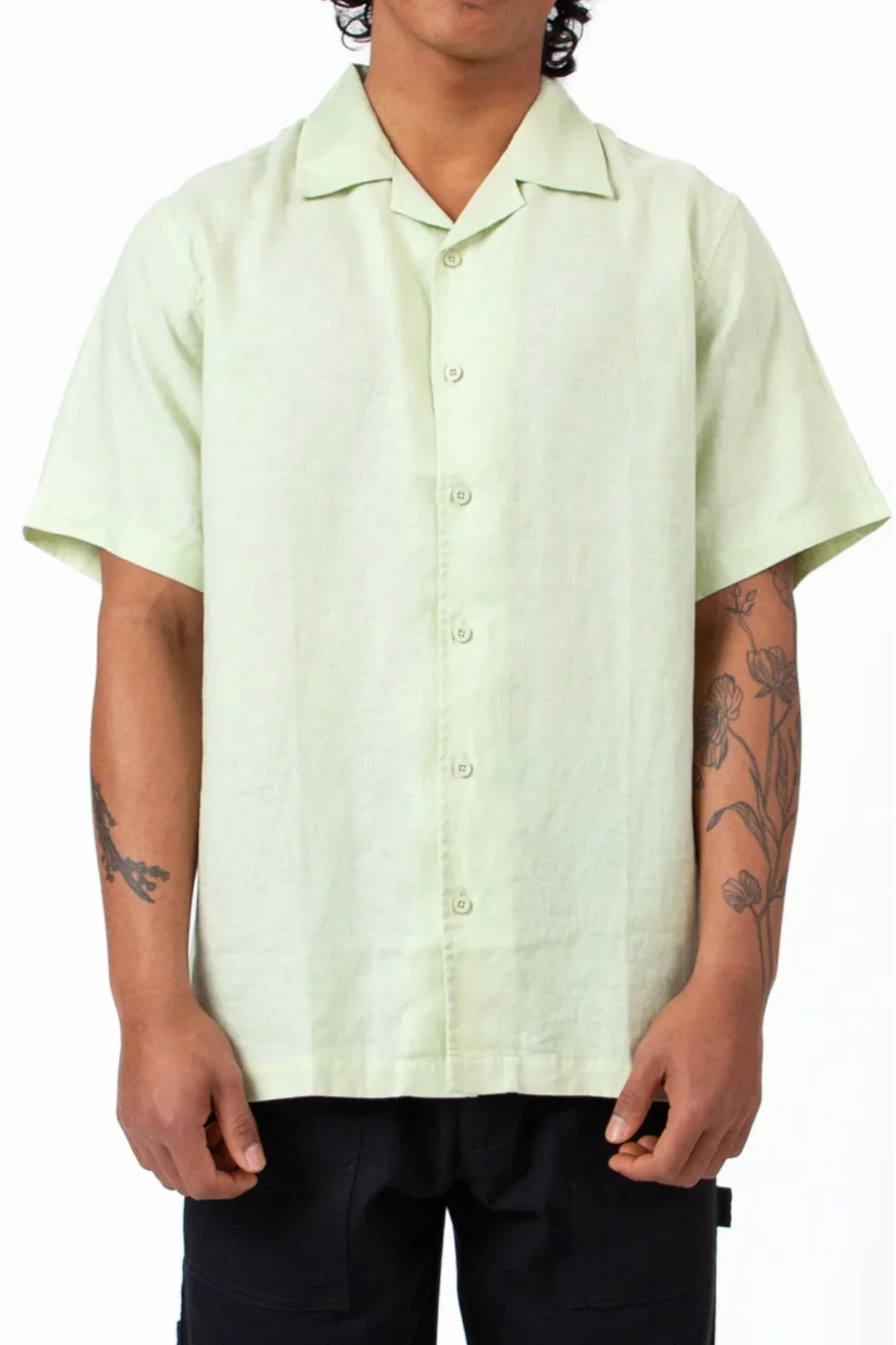 Mr Simple Cuban Linen Short Sleeve Shirt