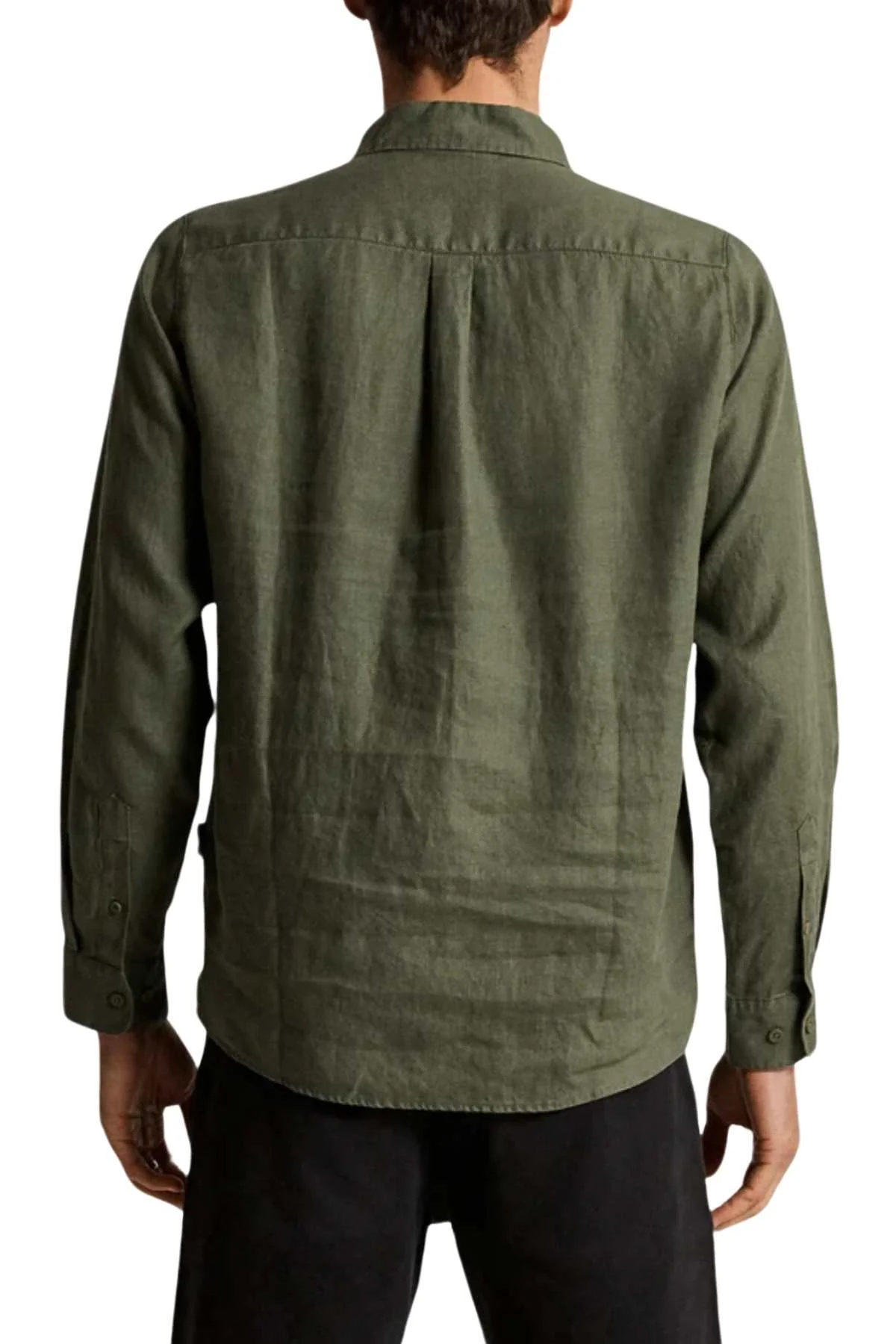 Mr Simple Linen Long Sleeve Shirt - Image 2