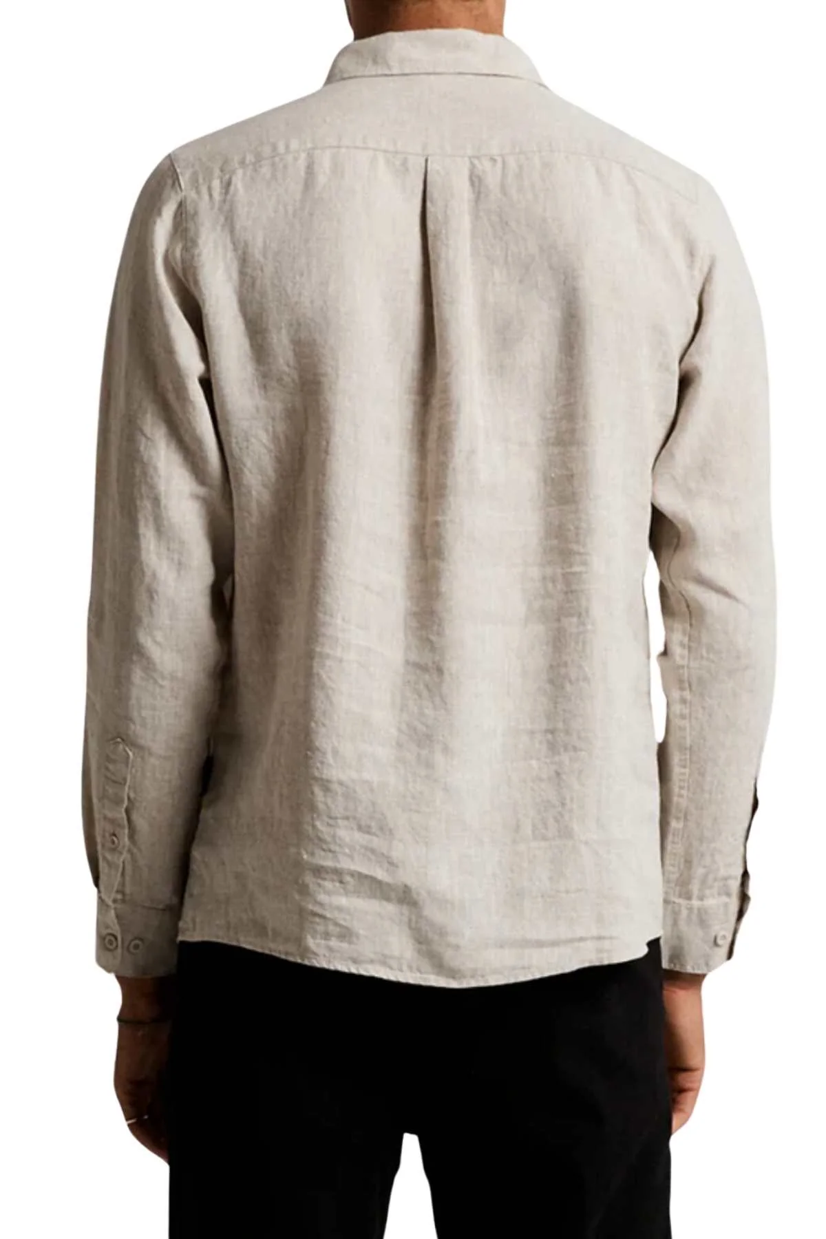 Mr Simple Linen Long Sleeve Shirt - Image 2