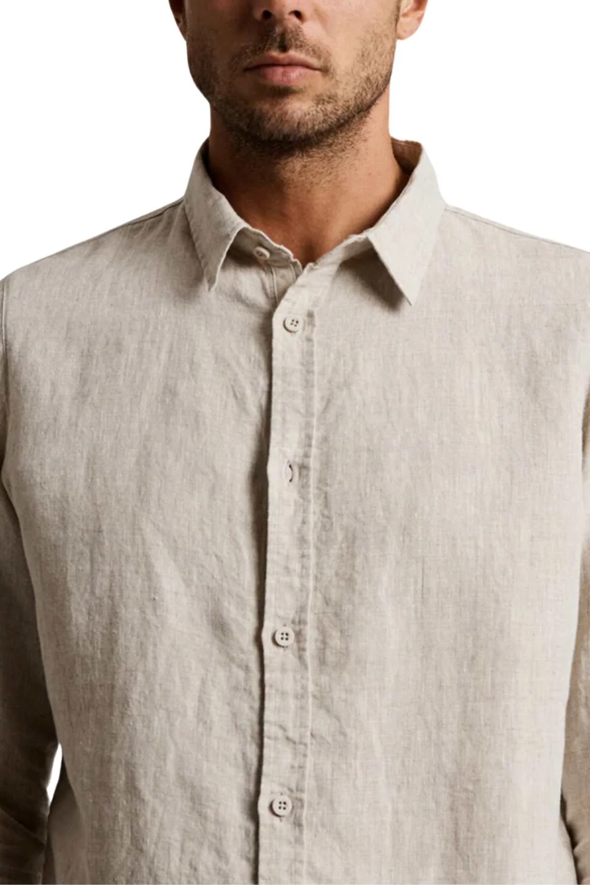 Mr Simple Linen Long Sleeve Shirt - Image 3