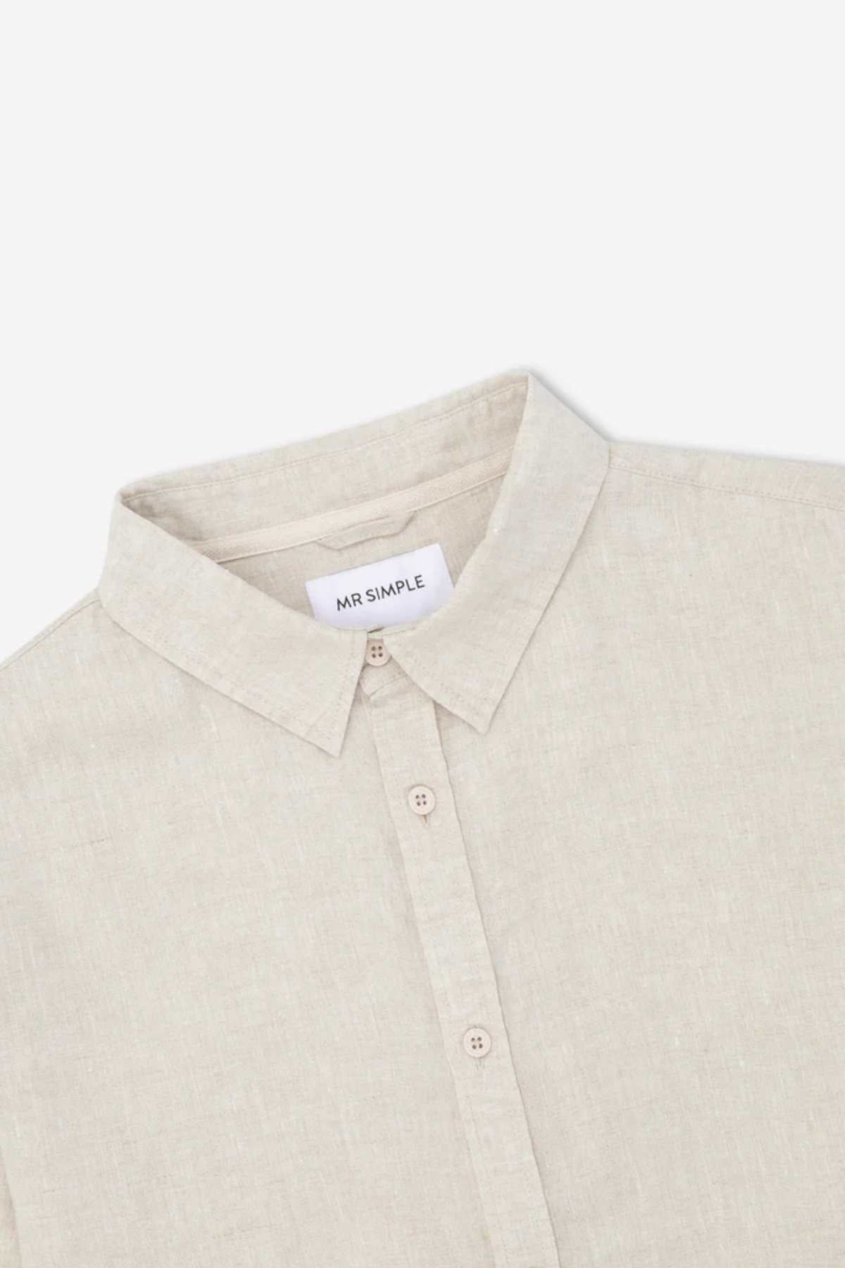 Mr Simple Linen Long Sleeve Shirt - Image 4