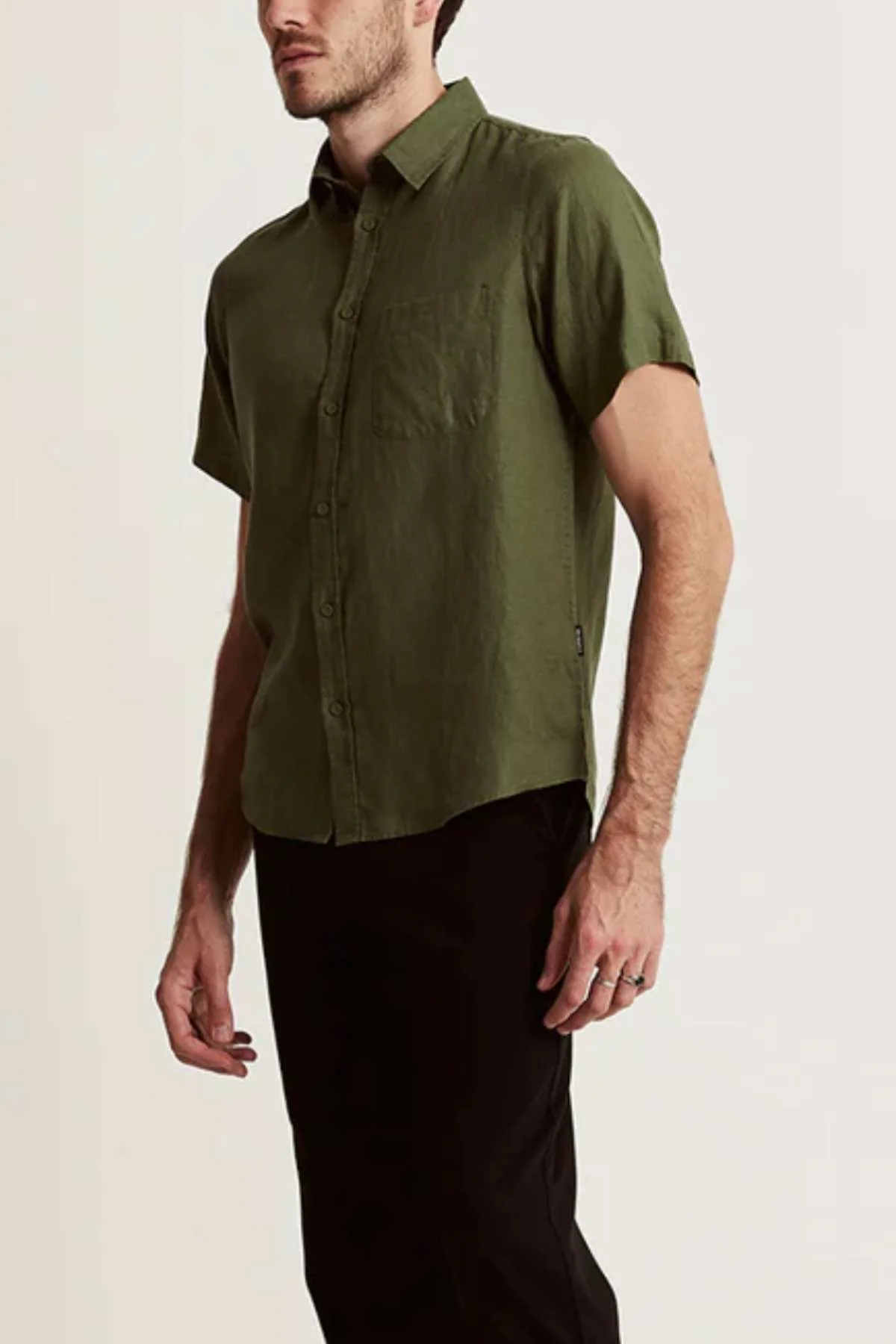 Mr Simple Linen Short Sleeve Shirt - Image 2