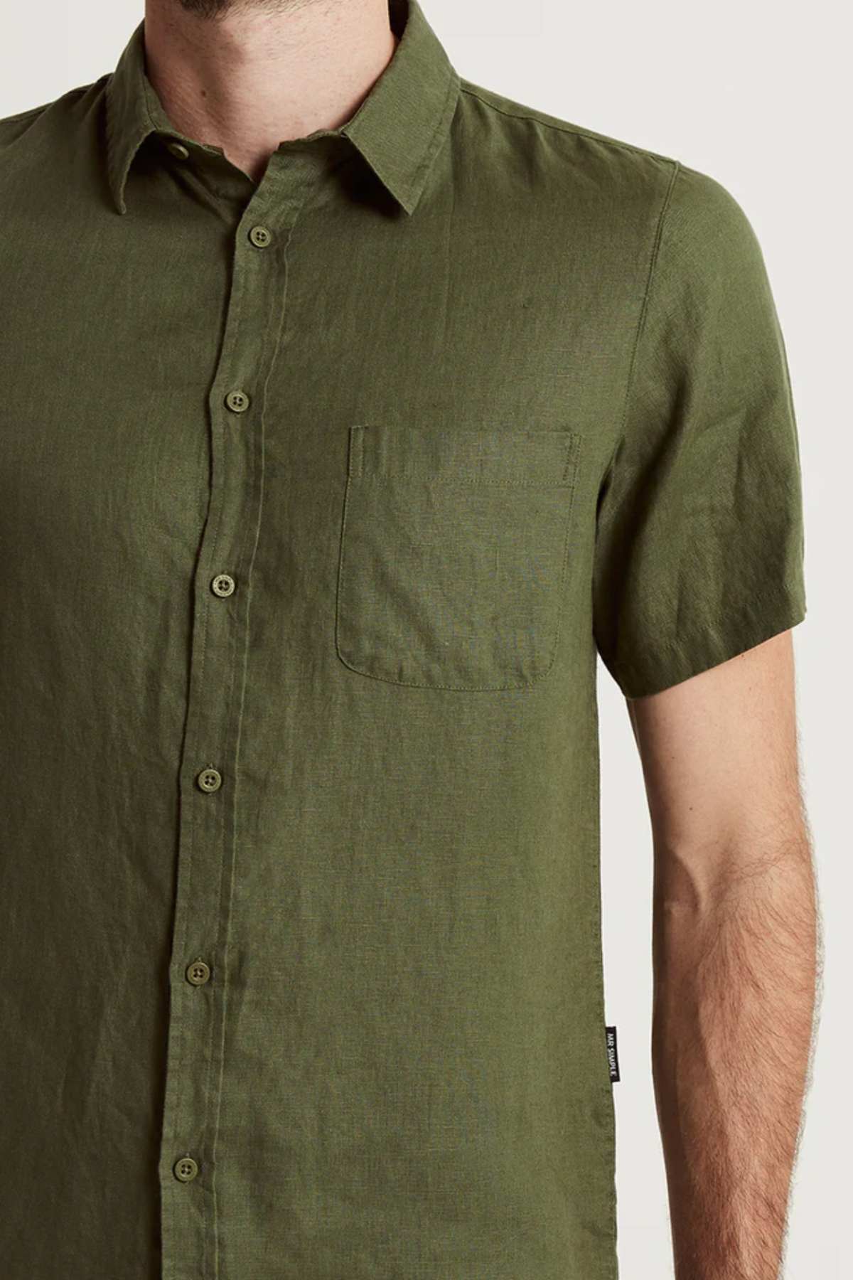 Mr Simple Linen Short Sleeve Shirt - Image 4