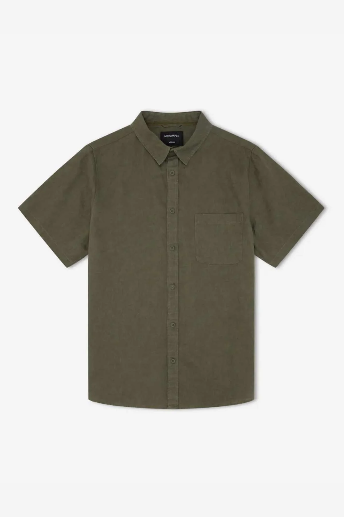 Mr Simple Linen Short Sleeve Shirt - Image 5