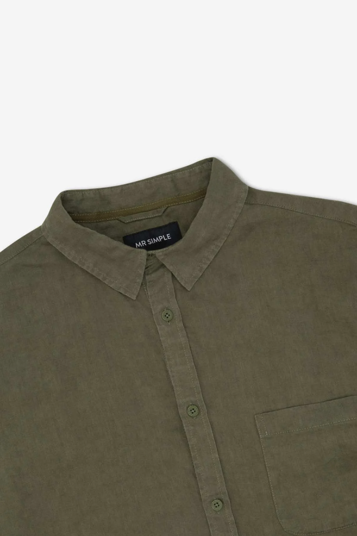 Mr Simple Linen Short Sleeve Shirt - Image 6