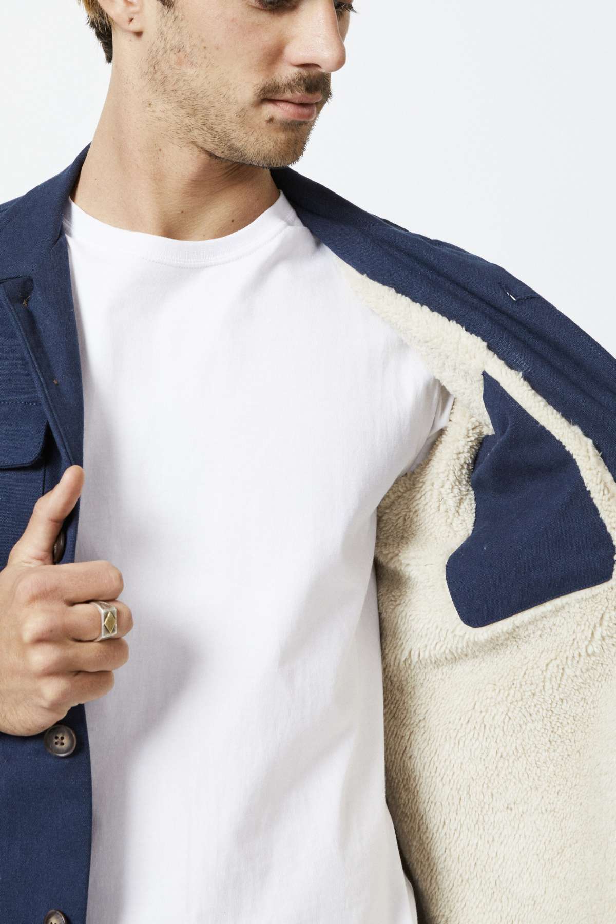 Mr Simple Stockyard Sherpa Jacket - Image 3