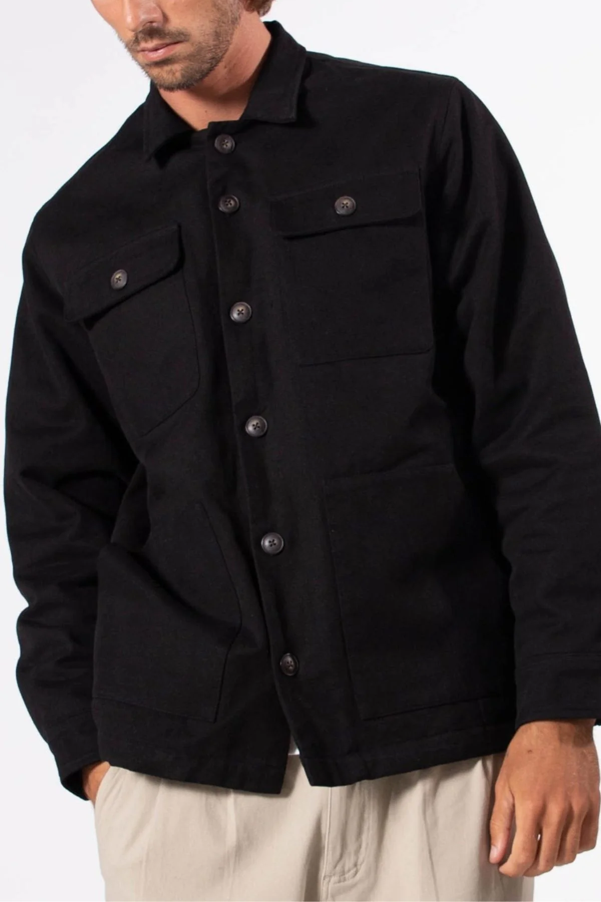 Mr Simple Stockyard Sherpa Jacket - Image 2