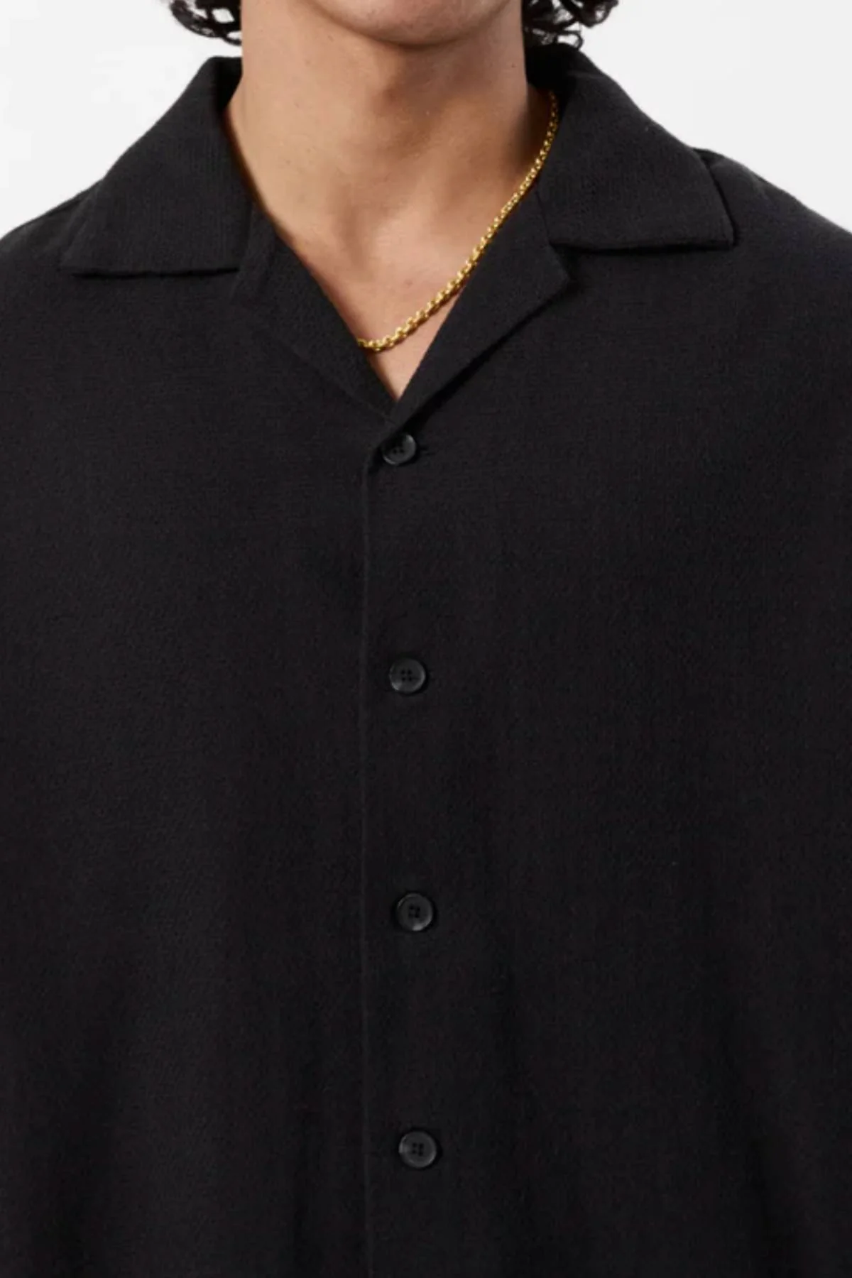 Mr Simple Waffle Short Sleeve Shirt - Image 3