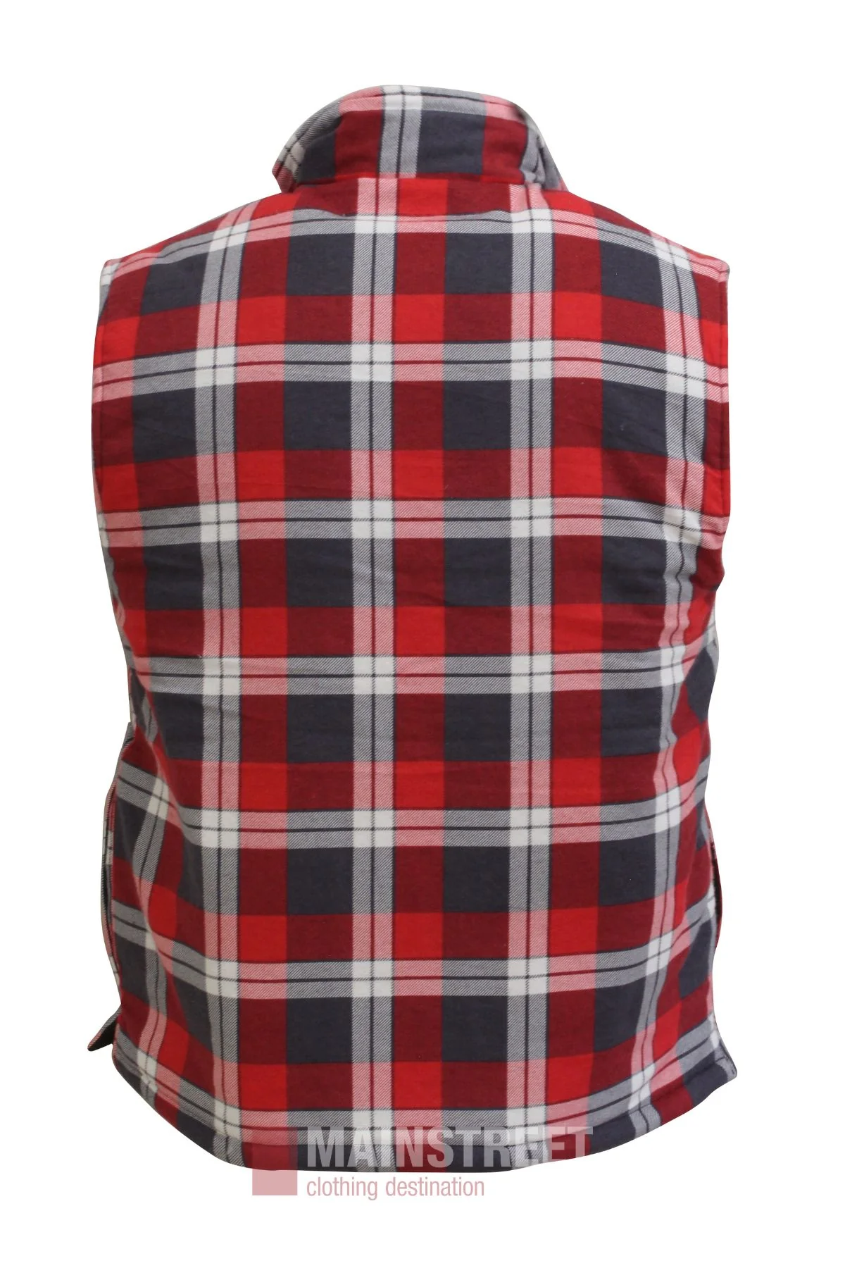 Pilbara Flannelette Quilted Zipper Front Vest - Image 2