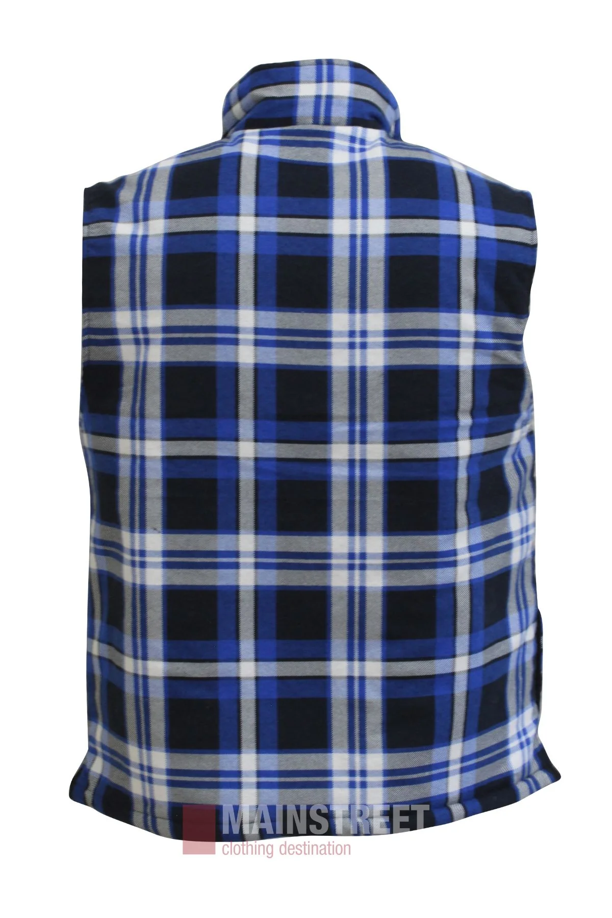 Pilbara Flannelette Quilted Zipper Front Vest - Image 2