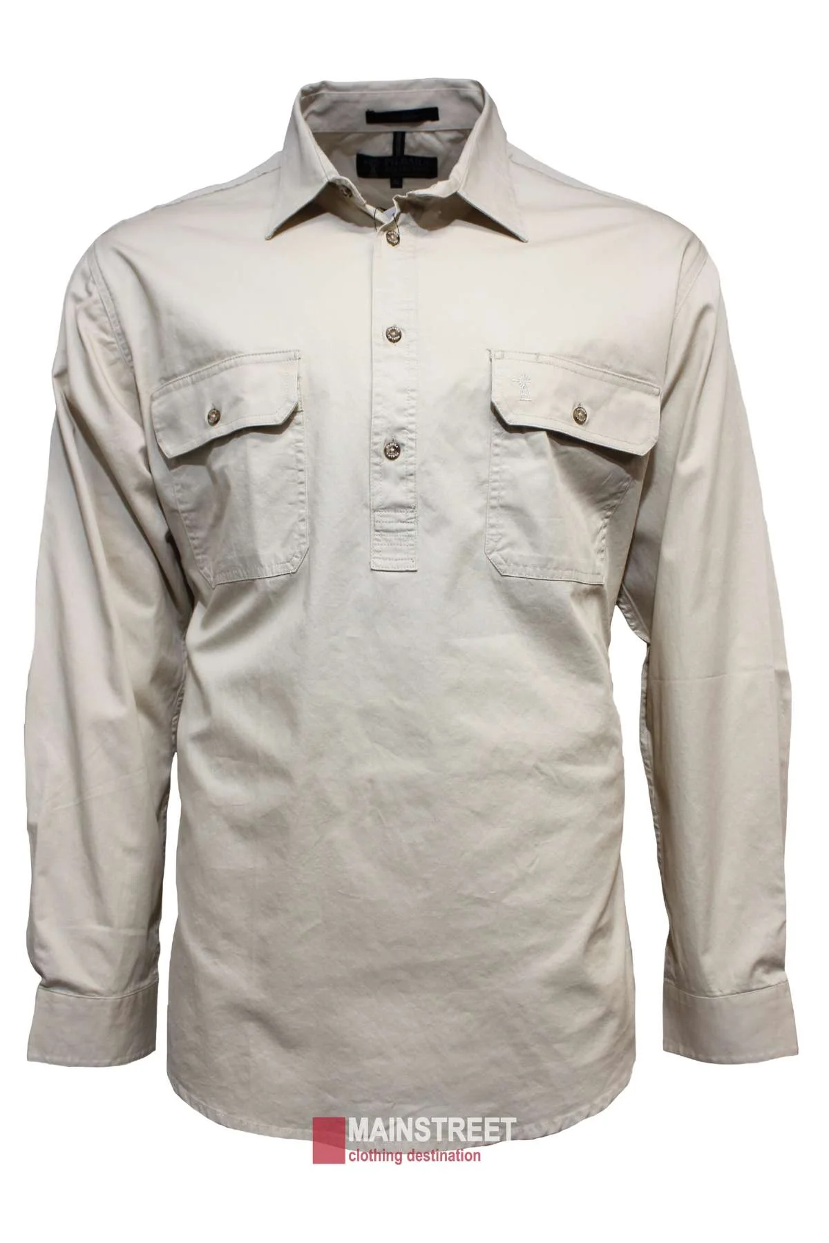 Pilbara Heavy Weight Long Sleeve Closed Front Shirt
