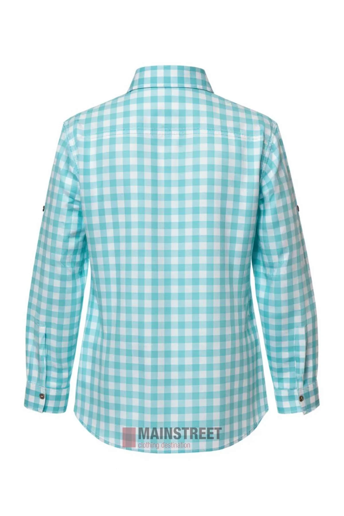 Pilbara Ladies Check Closed Front Long Sleeve Shirt - Image 2