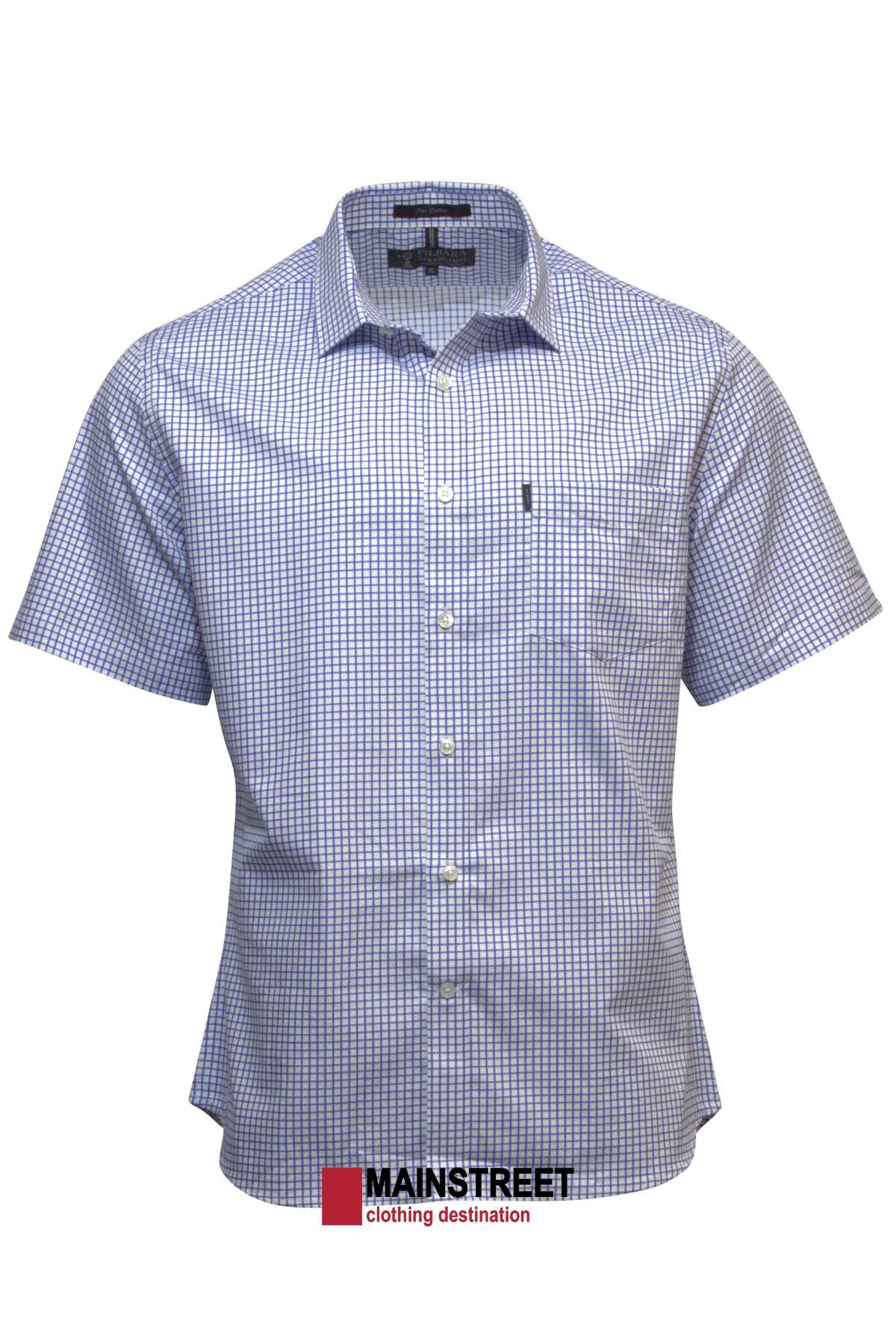 Pilbara Short Sleeve Check Single Pocket Shirt