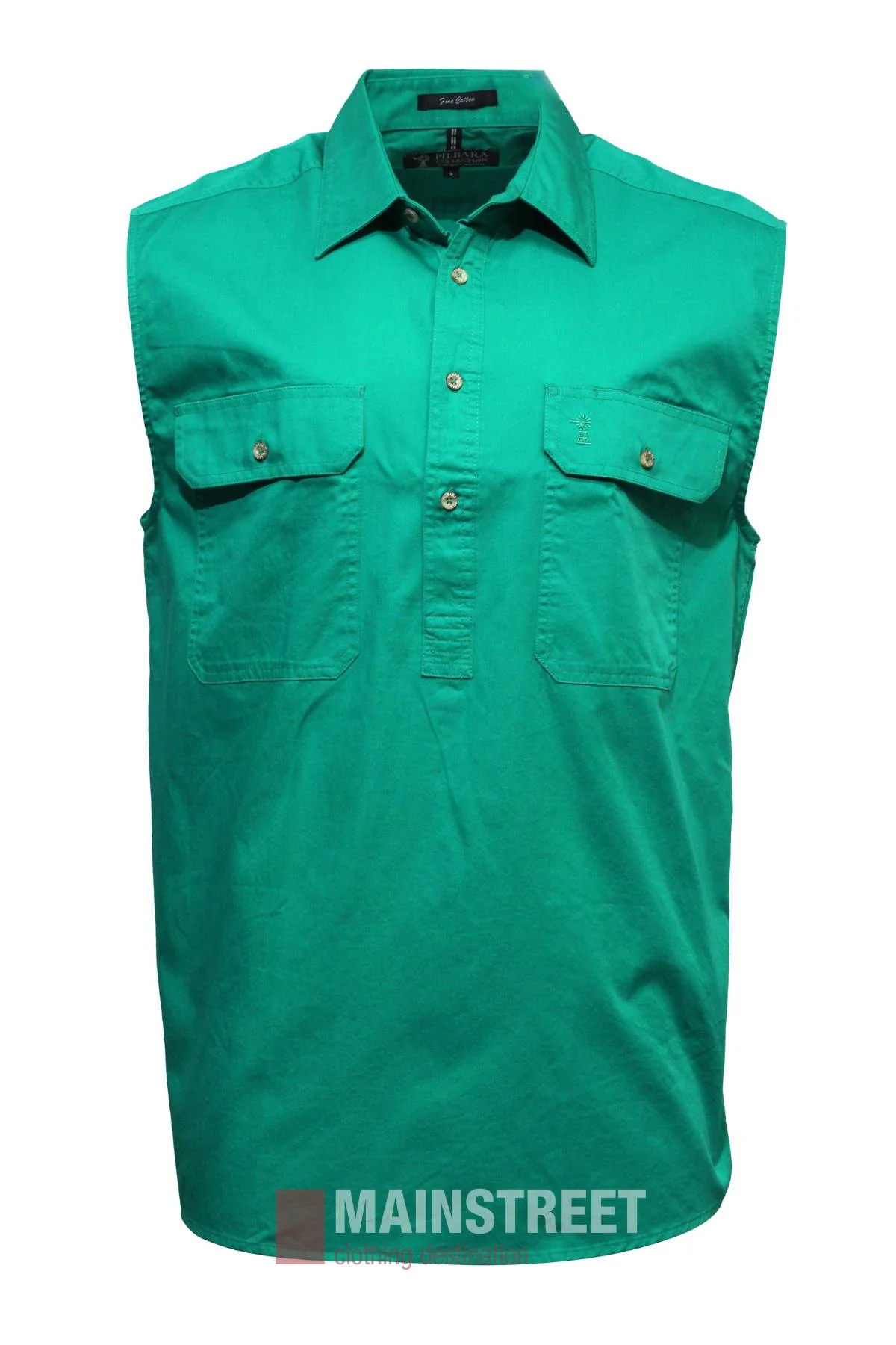 Pilbara Sleeveless Closed Front Shirt