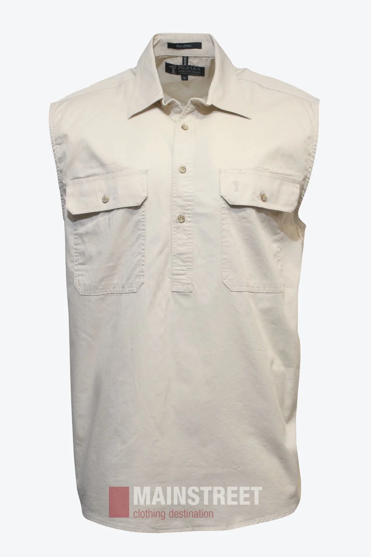 Pilbara Sleeveless Closed Front Shirt