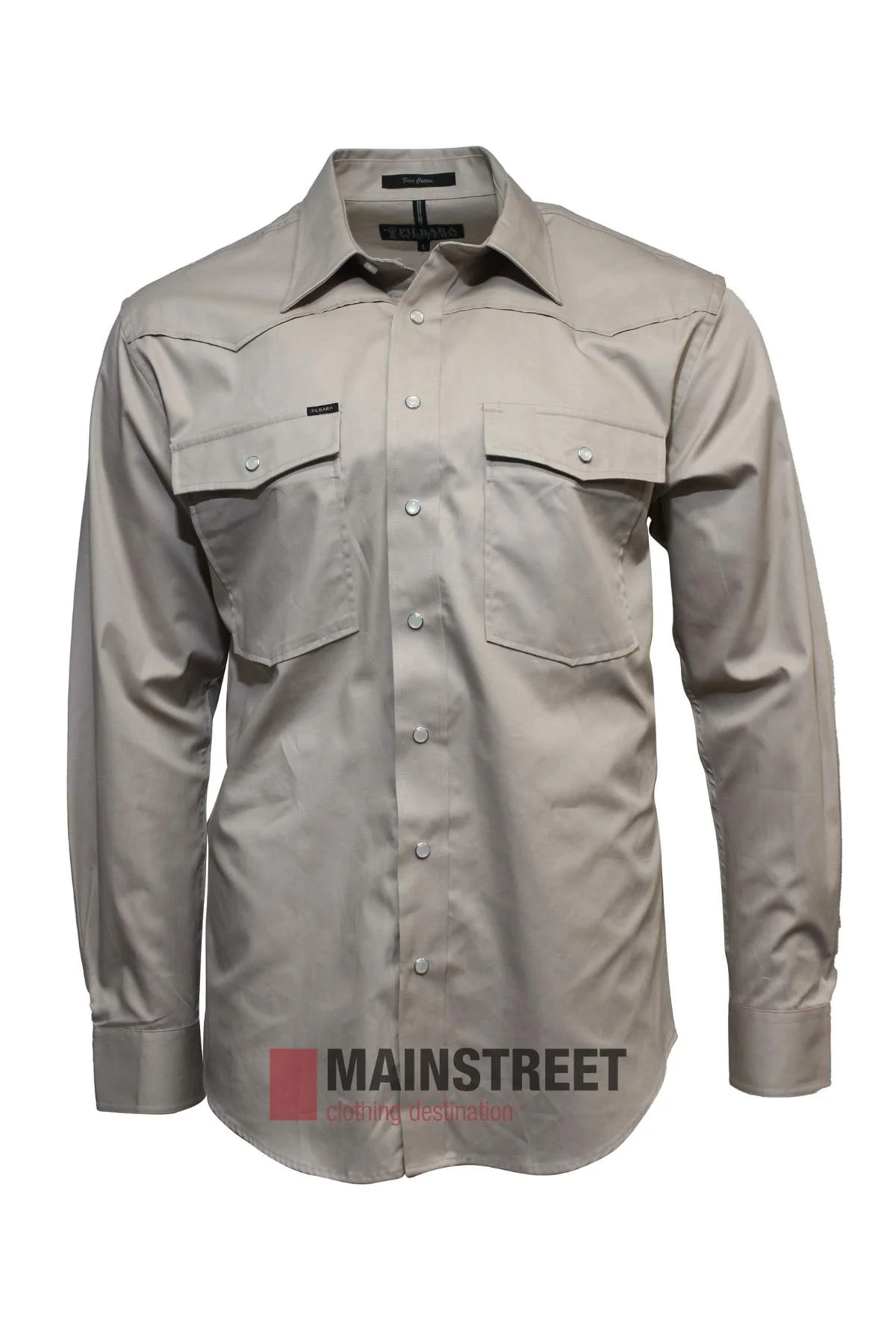 Pilbara Western Snap Button Long Sleeve Shirt